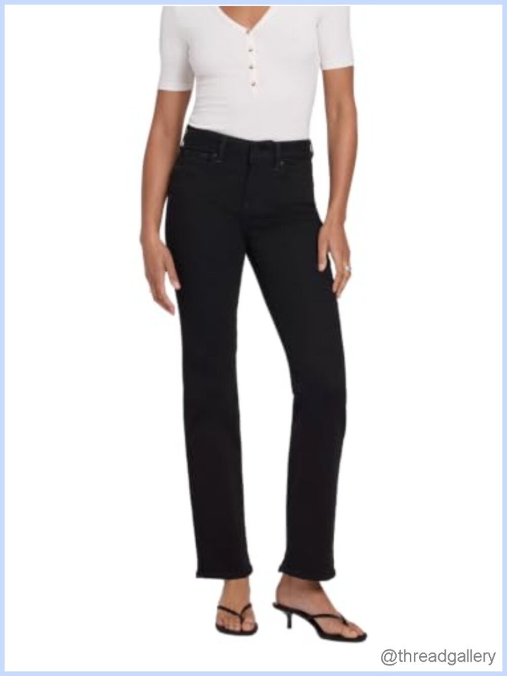 NYDJ Marilyn Straight Leg Jeans Lift Tuck Technology High Rise Cotton Stretch
